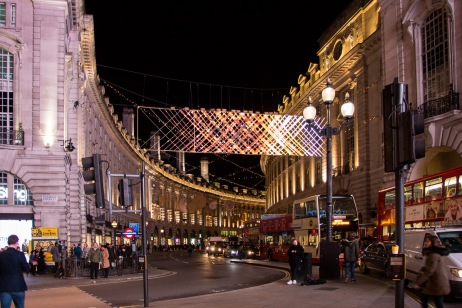 Regent street vanaf Picadilly Circus